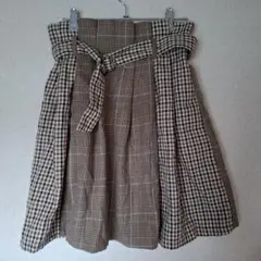 Mサイズ チェック柄 プリーツスカート