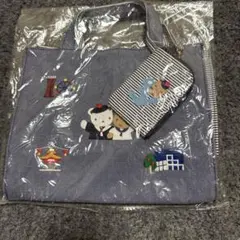 刺繍デザイン トートバッグ 中型