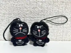激レア！！ ドラえもん 黒 ミニ ぬいぐるみ マスコット キーホルダー 