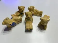 クマの陶器製箸置き 5個セット