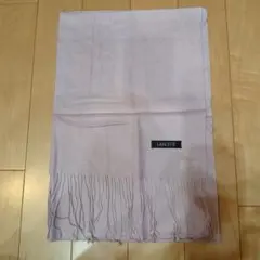LANCETTI サーモンピンク フリンジ ストール　カシミヤ、シルクのサムネイル