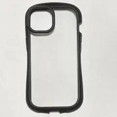 iPhone14 ケース クリア 透明 ブラックフレーム 耐衝撃