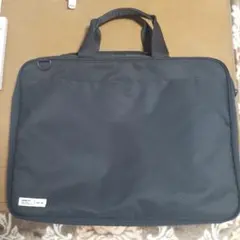 ブラック ナイロン ソフトビジネスバッグ