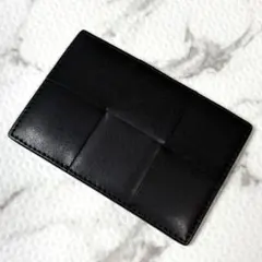 【極美品】ボッテガヴェネタ カードケース マキシイントレチャート 黒 RFID