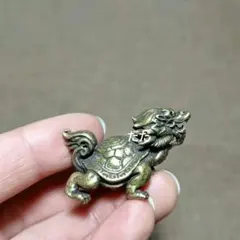 銅制 竜亀 茶寵 茶道具 文鎮 風水 置物 装飾品 工芸品 - メルカリ