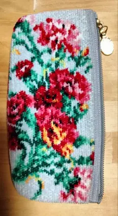 Lake Alster レイクアルスター シェニール 花柄 ポーチ