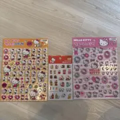 韓国限定　うるちゅるシール　キティちゃん3点セット