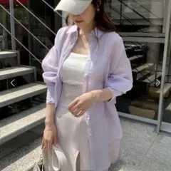 バックドロストシアーシャツ