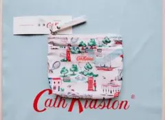 【新品未使用】キャスキッドソン ティッシュポーチ ロンドン柄 コインケース