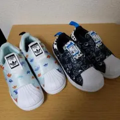☆美品☆adidas originals キッズスニーカー 2足セット　１９cmのサムネイル