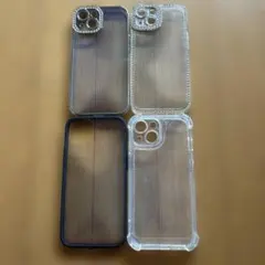 iPhone15用クリアケース 4点セット