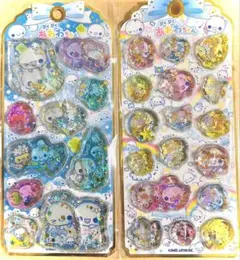 ぷくぷくあわわちゃん ウォーターシール正規品2枚セット カミオジャパン