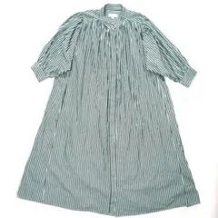 ニコアンド　コットン高密スタンド　マキシワンピース　F