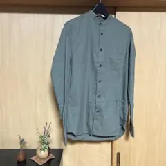 COMME CA ISM オリーブグリーン シャツ Mサイズ