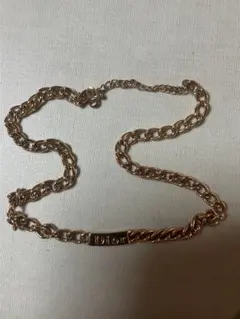 クリスチャン・ディオール ネックレス　ロゴプレート仕様