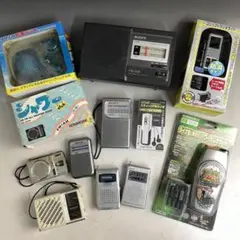 レトロ カセットプレーヤー/新品カセットテープ セット売り ジャンク