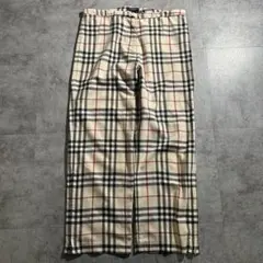 極美品 バーバリーゴルフ ノバチェック パンツ スラックス 大きい