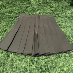 ブラウン プリーツミニスカート