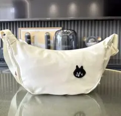 新品 ネネット NE-NET にゃー ねこ ショルダーバッグ　白のサムネイル