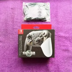 【箱,ケーブル付き】 スイッチ プロコン 純正 ゼルダA10-s【未使用に近い】