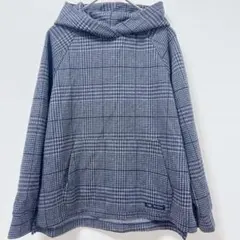 ZARA KIDS チェック柄 パーカー 140cm ラメ入り グレー
