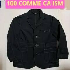 100 COMME CA ISM ジャケット 黒　おしゃれ　お出かけ　写真撮影