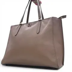 美品　コールハーン　トートバッグ　ビジネス　レザー　ロゴ　A4◎　肩掛け◎のサムネイル