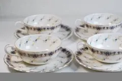 KEITOティーカップ＆ソーサー 4客セット 花柄 金彩
