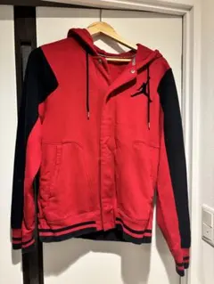 Jordan フード付きパーカー L レッド/ブラック