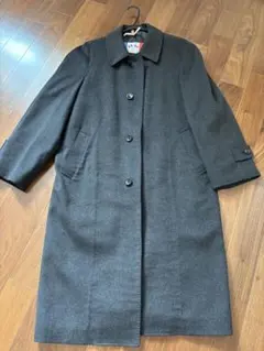 美品　100%カシミヤ ブラックコート