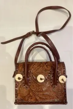 美品　グレースコンチネンタル　ミニショルダーバッグ　ブラウンのサムネイル