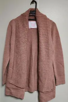 カーディガン リボンベルト付き