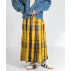 Sonny Label プリーツスカート36 イエロー 新品タグ付き