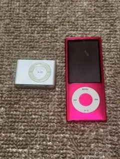 Apple iPod nano 第5世代 ピンク 本体とiPodシャッフル