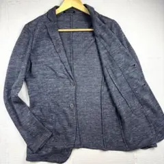 美品　エンポリオアルマーニ　テーラードジャケット　サマー　リネン　ストレッチ