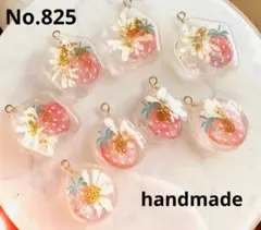 825 ハンドメイドパーツ　レジンパーツ　いちごパーツ　イヤリング　ピアス