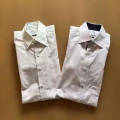 ORIHICA 薄いピンク 長袖ワイシャツ S