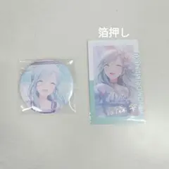 プロセカ 日野森雫 グリッター缶バッジ エピカ 箔押し