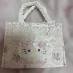 sanrio ホワイトフリル ハローキティ 2WAY手提げバッグ サンリオ