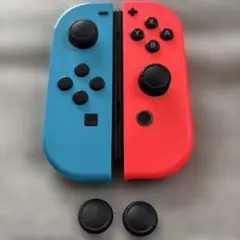 【美品純正完動品】NintendoSwitchジョイコンコントローラ青赤③おまけ
