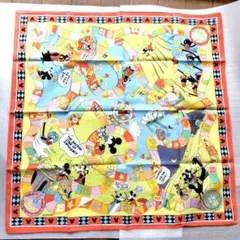 千趣会　ディズニー　ミッキーマウス　ハンカチ　バンダナ　ミッキーミニー　すごろく