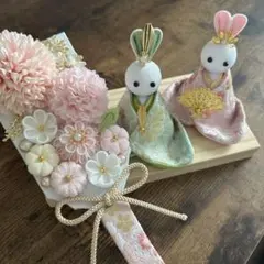 【在庫1】羽子板とうさぎ雛のセット 在庫1】羽子板とうさぎ雛のセット - メルカリ