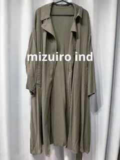 mizuiro indミズイロインド ロング コート カーキのサムネイル