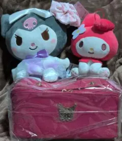 マイメロディ クロミ ぬいぐるみセット ポーチ、シュシュ付き