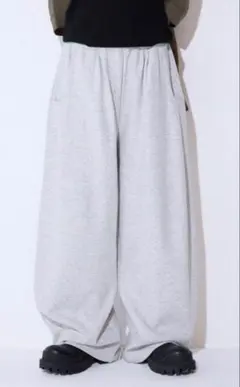 【接触冷感】スウェットコクーンタックパンツ グレー JEANASIS ジーナシス