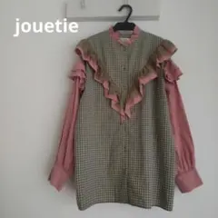 jouetie　レースフリルシャツブラウス　ピンク　グリーン