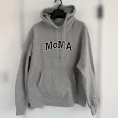 Champion MoMAロゴ パーカー Lサイズ グレー