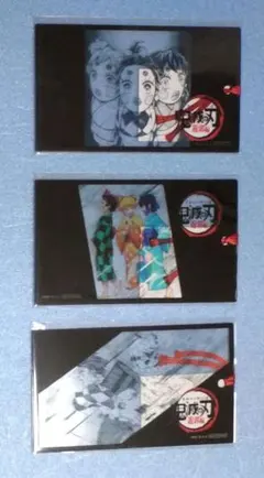 し*ど様 鬼滅の刃 遊郭編 かまぼこ隊 しおり風 クリアカード 3点セット