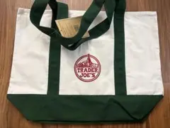 Trader Joe's トートバッグ アイボリー/グリーン　大