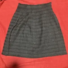 UNTITLED ストライプ柄ミニスカート サイズ2